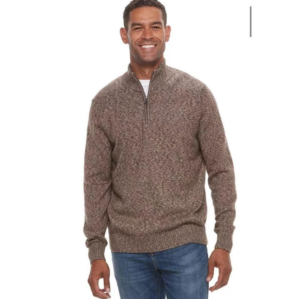 Croft&Barrow 3/4‎ zip sweater size xl